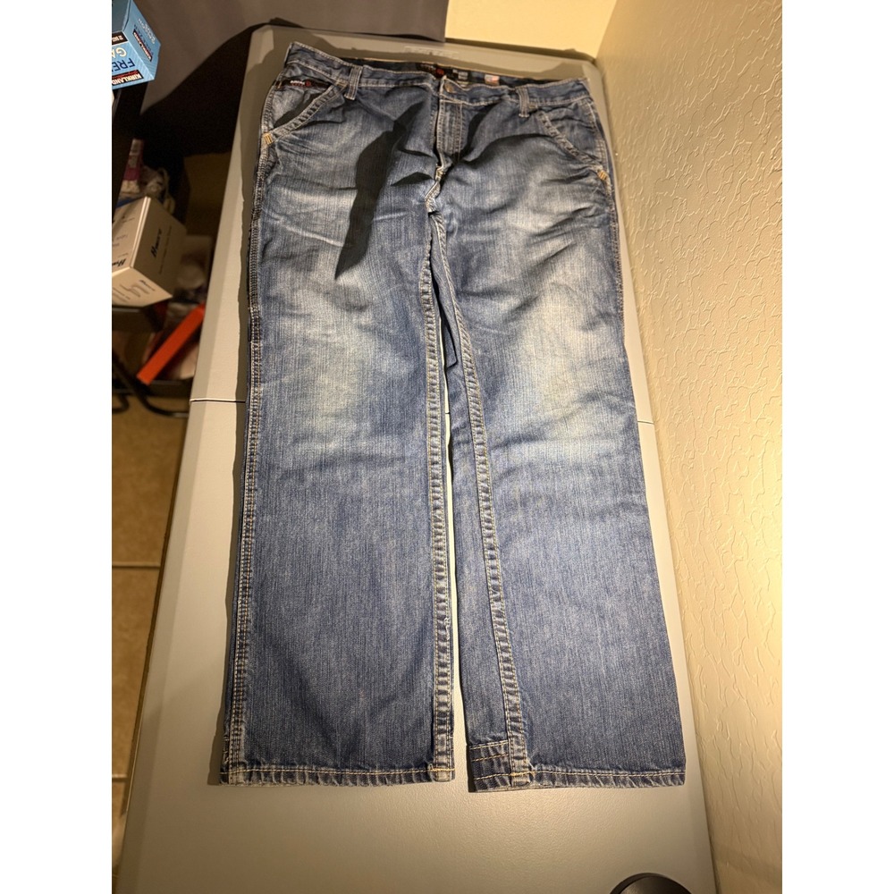 Ariat FR M4 Relaxed Boot Cut Jeans Mens 40x34 Blue Flame Resistant 10017262